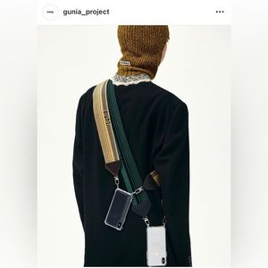 Gunia Project Woven strap for Phone case or Bag Yellow/Blue